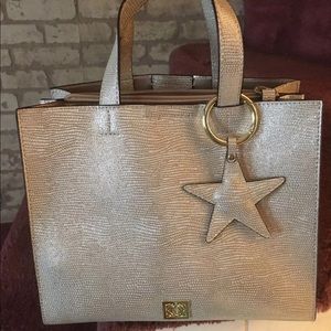 Kate Landry mini metallic tote
